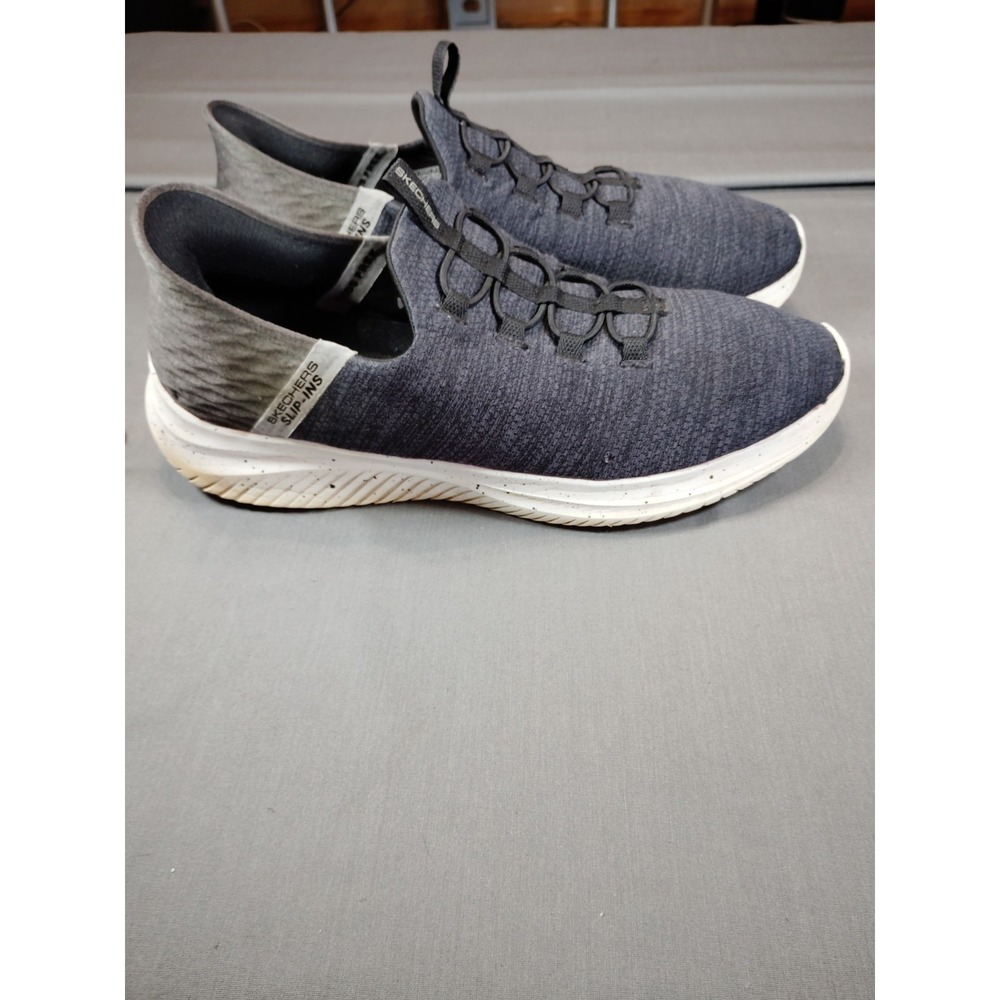 Skechers Arch Fit Slip-Ins Men 11.5 Navy Gray GOwalk Hands Free Athletic Sneaker